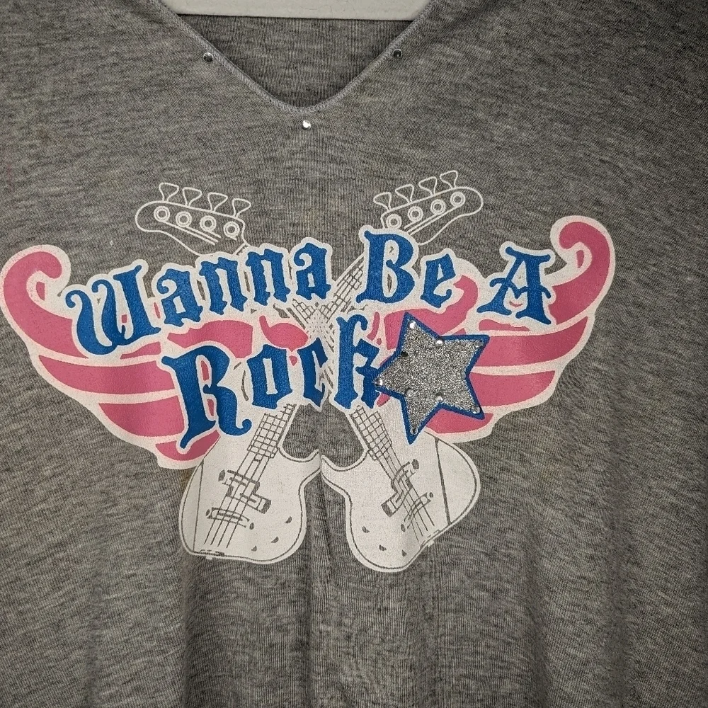 Fashion Bug Rock Start Baby Tee Woman's XL - Picture 2 of 4